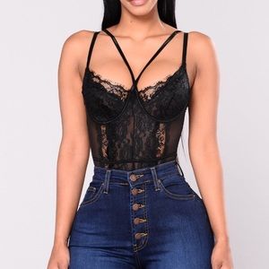“Somebody To Love Lace Teddy Bodysuit”